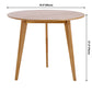 Round 4-foot Dining Table Oak Solid Wood Furniture for Dining Room Home Clearhalo ' dining_table' 'Dining Tables & Seating' 'Dining Tables' 'furn' 'furn_dining_table' 'Furniture' 'furniture_dining_table' 'Kitchen & Dining Furniture' 'kitchen&dining_furn' 'kitchen' 'kitchen_dining_table' 3704499