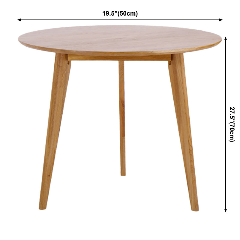 Round 4-foot Dining Table Oak Solid Wood Furniture for Dining Room Home Clearhalo ' dining_table' 'Dining Tables & Seating' 'Dining Tables' 'furn' 'furn_dining_table' 'Furniture' 'furniture_dining_table' 'Kitchen & Dining Furniture' 'kitchen&dining_furn' 'kitchen' 'kitchen_dining_table' 3704499