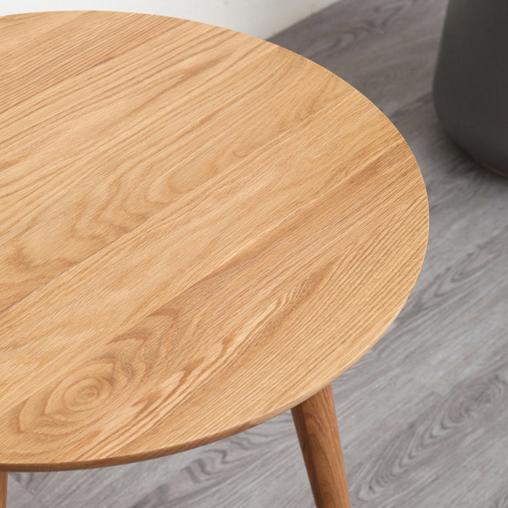 Contemporary Round Dining Table Oak Solid Wood Table with 3 Legs for Dining Room Clearhalo ' dining_table' 'Dining Tables & Seating' 'Dining Tables' 'furn' 'furn_dining_table' 'Furniture' 'furniture_dining_table' 'Kitchen & Dining Furniture' 'kitchen&dining_furn' 'kitchen' 'kitchen_dining_table' 3704504