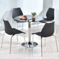 Modern Style Glass Kitchen Dining Table Round Table with Tulip Base for Home Use Clearhalo ' dining_table' 'Dining Tables & Seating' 'Dining Tables' 'furn' 'furn_dining_table' 'Furniture' 'furniture_dining_table' 'Kitchen & Dining Furniture' 'kitchen&dining_furn' 'kitchen' 'kitchen_dining_table' 3704523