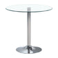 Modern Style Glass Kitchen Dining Table Round Table with Tulip Base for Home Use Clear 31.5"L x 31.5"W x 29.5"H Without Chairs Clearhalo ' dining_table' 'Dining Tables & Seating' 'Dining Tables' 'furn' 'furn_dining_table' 'Furniture' 'furniture_dining_table' 'Kitchen & Dining Furniture' 'kitchen&dining_furn' 'kitchen' 'kitchen_dining_table' 3704528