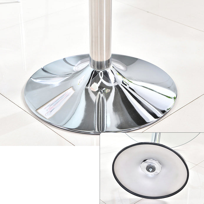 Modern Style Glass Kitchen Dining Table Round Table with Tulip Base for Home Use Clearhalo ' dining_table' 'Dining Tables & Seating' 'Dining Tables' 'furn' 'furn_dining_table' 'Furniture' 'furniture_dining_table' 'Kitchen & Dining Furniture' 'kitchen&dining_furn' 'kitchen' 'kitchen_dining_table' 3704533