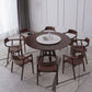 Modern Style Home Solid Wood Dining Table Round Shape Table with Single Pedestal Clearhalo ' dining_table' 'Dining Tables & Seating' 'Dining Tables' 'furn' 'furn_dining_table' 'Furniture' 'furniture_dining_table' 'Kitchen & Dining Furniture' 'kitchen&dining_furn' 'kitchen' 'kitchen_dining_table' 3704539
