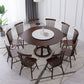 Modern Style Home Solid Wood Dining Table Round Shape Table with Single Pedestal Clearhalo ' dining_table' 'Dining Tables & Seating' 'Dining Tables' 'furn' 'furn_dining_table' 'Furniture' 'furniture_dining_table' 'Kitchen & Dining Furniture' 'kitchen&dining_furn' 'kitchen' 'kitchen_dining_table' 3704542