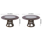 Modern Style Home Solid Wood Dining Table Round Shape Table with Single Pedestal Clearhalo ' dining_table' 'Dining Tables & Seating' 'Dining Tables' 'furn' 'furn_dining_table' 'Furniture' 'furniture_dining_table' 'Kitchen & Dining Furniture' 'kitchen&dining_furn' 'kitchen' 'kitchen_dining_table' 3704547