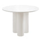 Modern Solid Wood Kitchen Dining Table Round Shape Standard Dining Table with 3 Legs Base White Without Chairs Clearhalo ' dining_table' 'Dining Tables & Seating' 'Dining Tables' 'furn' 'furn_dining_table' 'Furniture' 'furniture_dining_table' 'Kitchen & Dining Furniture' 'kitchen&dining_furn' 'kitchen' 'kitchen_dining_table' 3704562