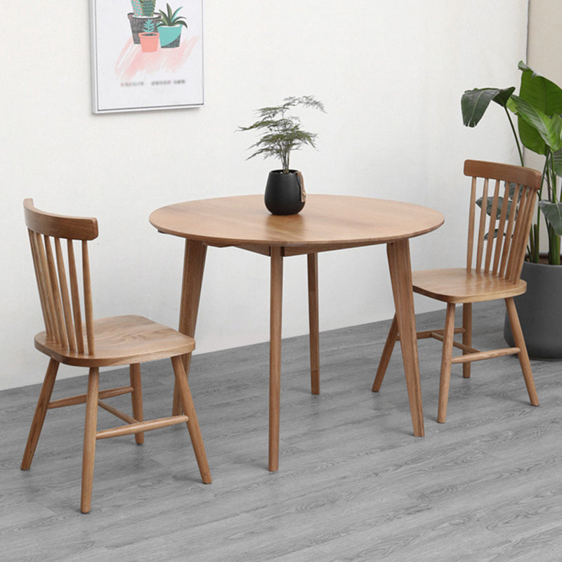 Solid Wood Tripod Base Dining Table Simplicity Style Round Dinette Table Clearhalo ' dining_table' 'Dining Tables & Seating' 'Dining Tables' 'furn' 'furn_dining_table' 'Furniture' 'furniture_dining_table' 'Kitchen & Dining Furniture' 'kitchen&dining_furn' 'kitchen' 'kitchen_dining_table' 3704571