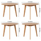 Solid Wood Tripod Base Dining Table Simplicity Style Round Dinette Table Clearhalo ' dining_table' 'Dining Tables & Seating' 'Dining Tables' 'furn' 'furn_dining_table' 'Furniture' 'furniture_dining_table' 'Kitchen & Dining Furniture' 'kitchen&dining_furn' 'kitchen' 'kitchen_dining_table' 3704573