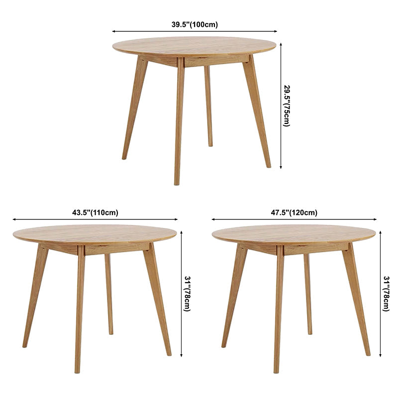 Solid Wood Tripod Base Dining Table Simplicity Style Round Dinette Table Clearhalo ' dining_table' 'Dining Tables & Seating' 'Dining Tables' 'furn' 'furn_dining_table' 'Furniture' 'furniture_dining_table' 'Kitchen & Dining Furniture' 'kitchen&dining_furn' 'kitchen' 'kitchen_dining_table' 3704574