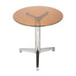Modern Round Dining Room Table Tempered Glass Table with Pedestal Base Brown 23.6"L x 23.6"W x 29.5"H Without Chairs Clearhalo ' dining_table' 'Dining Tables & Seating' 'Dining Tables' 'furn' 'furn_dining_table' 'Furniture' 'furniture_dining_table' 'Kitchen & Dining Furniture' 'kitchen&dining_furn' 'kitchen' 'kitchen_dining_table' 3704578