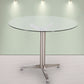 Modern Round Dining Room Table Tempered Glass Table with Pedestal Base Clearhalo ' dining_table' 'Dining Tables & Seating' 'Dining Tables' 'furn' 'furn_dining_table' 'Furniture' 'furniture_dining_table' 'Kitchen & Dining Furniture' 'kitchen&dining_furn' 'kitchen' 'kitchen_dining_table' 3704579