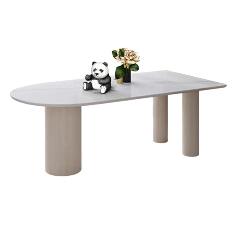 Metal Contemporary Free Form Table White Marble Top Table for Dining Room and Kitchen Clearhalo ' dining_table' 'Dining Tables & Seating' 'Dining Tables' 'furn' 'furn_dining_table' 'Furniture' 'furniture_dining_table' 'Kitchen & Dining Furniture' 'kitchen&dining_furn' 'kitchen' 'kitchen_dining_table' 3704613