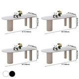Metal Contemporary Free Form Table White Marble Top Table for Dining Room and Kitchen Clearhalo ' dining_table' 'Dining Tables & Seating' 'Dining Tables' 'furn' 'furn_dining_table' 'Furniture' 'furniture_dining_table' 'Kitchen & Dining Furniture' 'kitchen&dining_furn' 'kitchen' 'kitchen_dining_table' 3704614