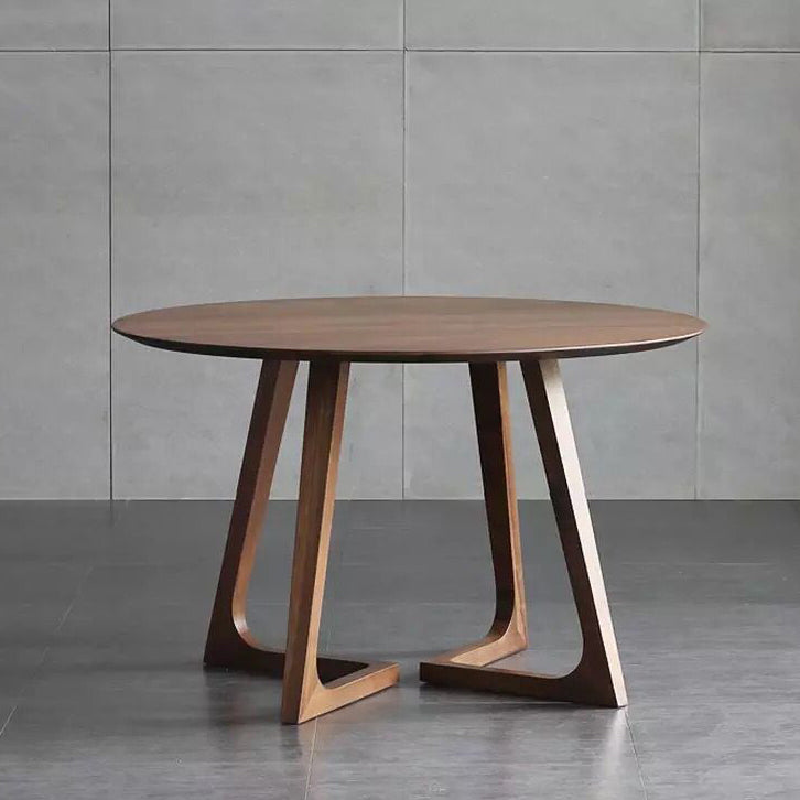 Round Double Pedestal Dinette Table Pine Solid Wood Dining Room Furniture Clearhalo ' dining_table' 'Dining Tables & Seating' 'Dining Tables' 'furn' 'furn_dining_table' 'Furniture' 'furniture_dining_table' 'Kitchen & Dining Furniture' 'kitchen&dining_furn' 'kitchen' 'kitchen_dining_table' 3704618