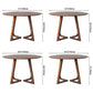 Round Double Pedestal Dinette Table Pine Solid Wood Dining Room Furniture Clearhalo ' dining_table' 'Dining Tables & Seating' 'Dining Tables' 'furn' 'furn_dining_table' 'Furniture' 'furniture_dining_table' 'Kitchen & Dining Furniture' 'kitchen&dining_furn' 'kitchen' 'kitchen_dining_table' 3704625