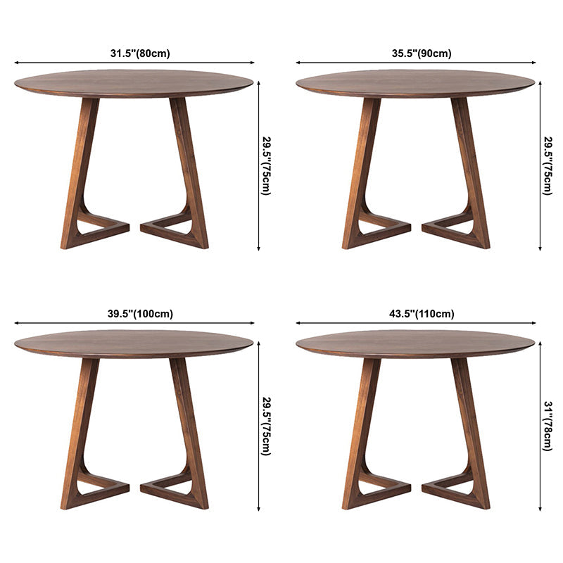 Round Double Pedestal Dinette Table Pine Solid Wood Dining Room Furniture Clearhalo ' dining_table' 'Dining Tables & Seating' 'Dining Tables' 'furn' 'furn_dining_table' 'Furniture' 'furniture_dining_table' 'Kitchen & Dining Furniture' 'kitchen&dining_furn' 'kitchen' 'kitchen_dining_table' 3704625