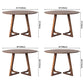 Round Double Pedestal Dinette Table Pine Solid Wood Dining Room Furniture Clearhalo ' dining_table' 'Dining Tables & Seating' 'Dining Tables' 'furn' 'furn_dining_table' 'Furniture' 'furniture_dining_table' 'Kitchen & Dining Furniture' 'kitchen&dining_furn' 'kitchen' 'kitchen_dining_table' 3704626