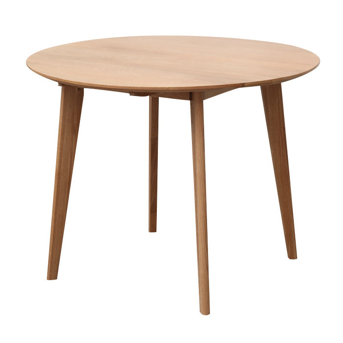 Contemporary Round Dining Room Table Oak Solid Wood Table for Home Use Four Leg Without Chairs Clearhalo ' dining_table' 'Dining Tables & Seating' 'Dining Tables' 'furn' 'furn_dining_table' 'Furniture' 'furniture_dining_table' 'Kitchen & Dining Furniture' 'kitchen&dining_furn' 'kitchen' 'kitchen_dining_table' 3704632