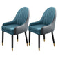 Metal Scandinavian Style Dining Chairs Dining Room Parsons Chair with Arm Blue-Gray 2 Piece Set Clearhalo ' kitchen&dining_furn' 'Dining Chairs' 'Dining Tables & Seating' 'dining_chair' 'furn' 'furn_dining_chair' 'Furniture' 'furniture_dining_chair' 'Kitchen & Dining Furniture' 'kitchen' 3704664