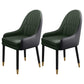 Metal Scandinavian Style Dining Chairs Dining Room Parsons Chair with Arm Green-Black 2 Piece Set Clearhalo ' kitchen&dining_furn' 'Dining Chairs' 'Dining Tables & Seating' 'dining_chair' 'furn' 'furn_dining_chair' 'Furniture' 'furniture_dining_chair' 'Kitchen & Dining Furniture' 'kitchen' 3704677
