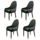 Metal Scandinavian Style Dining Chairs Dining Room Parsons Chair with Arm Green-Black 4 Piece Set Clearhalo ' kitchen&dining_furn' 'Dining Chairs' 'Dining Tables & Seating' 'dining_chair' 'furn' 'furn_dining_chair' 'Furniture' 'furniture_dining_chair' 'Kitchen & Dining Furniture' 'kitchen' 3704678