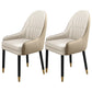 Metal Scandinavian Style Dining Chairs Dining Room Parsons Chair with Arm Khaki-White 2 Piece Set Clearhalo ' kitchen&dining_furn' 'Dining Chairs' 'Dining Tables & Seating' 'dining_chair' 'furn' 'furn_dining_chair' 'Furniture' 'furniture_dining_chair' 'Kitchen & Dining Furniture' 'kitchen' 3704680