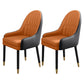 Metal Scandinavian Style Dining Chairs Dining Room Parsons Chair with Arm Orange Black 2 Piece Set Clearhalo ' kitchen&dining_furn' 'Dining Chairs' 'Dining Tables & Seating' 'dining_chair' 'furn' 'furn_dining_chair' 'Furniture' 'furniture_dining_chair' 'Kitchen & Dining Furniture' 'kitchen' 3704686