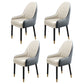 Metal Scandinavian Style Dining Chairs Dining Room Parsons Chair with Arm Cream Gray 4 Piece Set Clearhalo ' kitchen&dining_furn' 'Dining Chairs' 'Dining Tables & Seating' 'dining_chair' 'furn' 'furn_dining_chair' 'Furniture' 'furniture_dining_chair' 'Kitchen & Dining Furniture' 'kitchen' 3704696