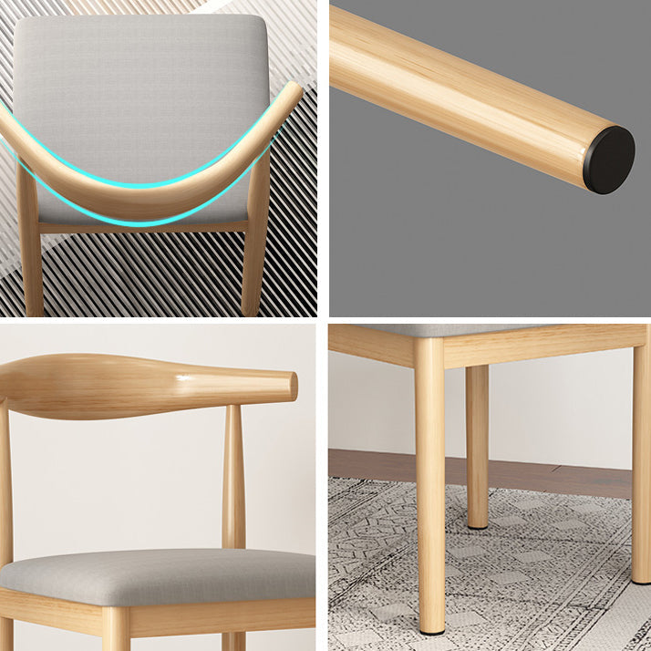 Contemporary Style Metal Chair Kitchen Dining Room Open Back Side Chairs Clearhalo ' kitchen&dining_furn' 'Dining Chairs' 'Dining Tables & Seating' 'dining_chair' 'furn' 'furn_dining_chair' 'Furniture' 'furniture_dining_chair' 'Kitchen & Dining Furniture' 'kitchen' 3704708