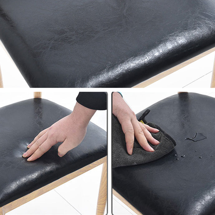 Contemporary Style Metal Chair Kitchen Dining Room Open Back Side Chairs Clearhalo ' kitchen&dining_furn' 'Dining Chairs' 'Dining Tables & Seating' 'dining_chair' 'furn' 'furn_dining_chair' 'Furniture' 'furniture_dining_chair' 'Kitchen & Dining Furniture' 'kitchen' 3704709