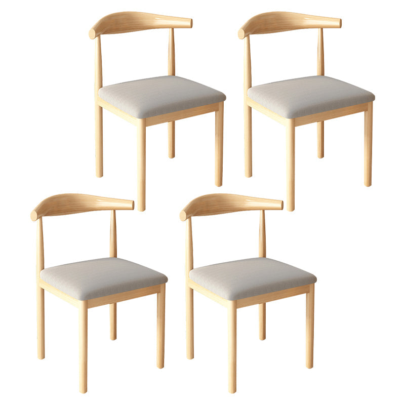 Contemporary Style Metal Chair Kitchen Dining Room Open Back Side Chairs Natural Gray 4 Piece Set Clearhalo ' kitchen&dining_furn' 'Dining Chairs' 'Dining Tables & Seating' 'dining_chair' 'furn' 'furn_dining_chair' 'Furniture' 'furniture_dining_chair' 'Kitchen & Dining Furniture' 'kitchen' 3704720