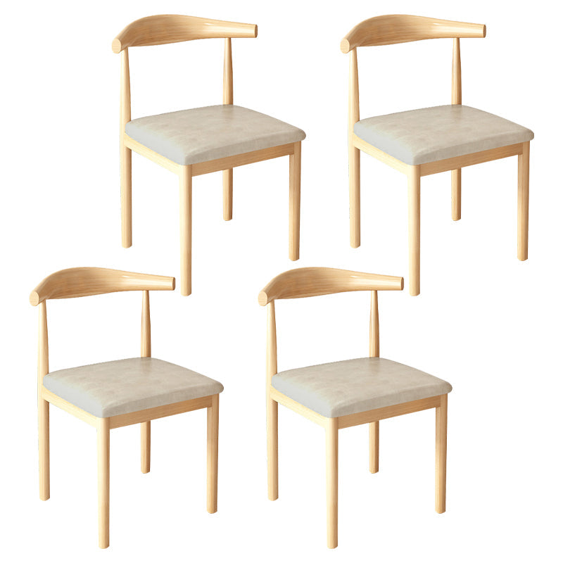 Contemporary Style Metal Chair Kitchen Dining Room Open Back Side Chairs Natural Beige 4 Piece Set Clearhalo ' kitchen&dining_furn' 'Dining Chairs' 'Dining Tables & Seating' 'dining_chair' 'furn' 'furn_dining_chair' 'Furniture' 'furniture_dining_chair' 'Kitchen & Dining Furniture' 'kitchen' 3704729