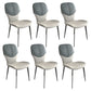 Contemporary Style Metal Dining Chairs Wingback Side Chairs for Kitchen Light Gray 6 Piece Set Clearhalo ' kitchen&dining_furn' 'Dining Chairs' 'Dining Tables & Seating' 'dining_chair' 'furn' 'furn_dining_chair' 'Furniture' 'furniture_dining_chair' 'Kitchen & Dining Furniture' 'kitchen' 3704750