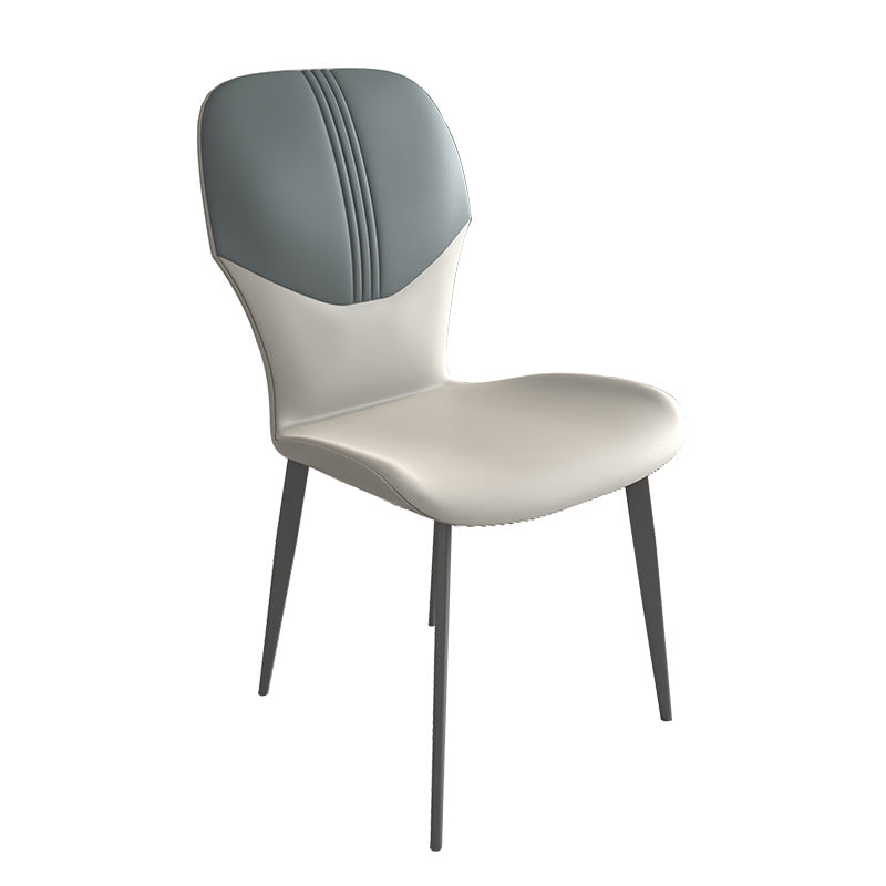 Contemporary Style Metal Dining Chairs Wingback Side Chairs for Kitchen Clearhalo ' kitchen&dining_furn' 'Dining Chairs' 'Dining Tables & Seating' 'dining_chair' 'furn' 'furn_dining_chair' 'Furniture' 'furniture_dining_chair' 'Kitchen & Dining Furniture' 'kitchen' 3704754