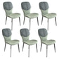 Contemporary Style Metal Dining Chairs Wingback Side Chairs for Kitchen Light Green 6 Piece Set Clearhalo ' kitchen&dining_furn' 'Dining Chairs' 'Dining Tables & Seating' 'dining_chair' 'furn' 'furn_dining_chair' 'Furniture' 'furniture_dining_chair' 'Kitchen & Dining Furniture' 'kitchen' 3704755