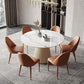 Metal Contemporary Round Dining Table Marble Top Table for Dining Room Clearhalo ' dining_table' 'Dining Tables & Seating' 'Dining Tables' 'furn' 'furn_dining_table' 'Furniture' 'furniture_dining_table' 'Kitchen & Dining Furniture' 'kitchen&dining_furn' 'kitchen' 'kitchen_dining_table' 3704762