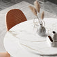 Metal Contemporary Round Dining Table Marble Top Table for Dining Room Clearhalo ' dining_table' 'Dining Tables & Seating' 'Dining Tables' 'furn' 'furn_dining_table' 'Furniture' 'furniture_dining_table' 'Kitchen & Dining Furniture' 'kitchen&dining_furn' 'kitchen' 'kitchen_dining_table' 3704764