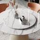 Metal Contemporary Round Dining Table Marble Top Table for Dining Room Clearhalo ' dining_table' 'Dining Tables & Seating' 'Dining Tables' 'furn' 'furn_dining_table' 'Furniture' 'furniture_dining_table' 'Kitchen & Dining Furniture' 'kitchen&dining_furn' 'kitchen' 'kitchen_dining_table' 3704768