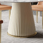 Metal Contemporary Round Dining Table Marble Top Table for Dining Room Clearhalo ' dining_table' 'Dining Tables & Seating' 'Dining Tables' 'furn' 'furn_dining_table' 'Furniture' 'furniture_dining_table' 'Kitchen & Dining Furniture' 'kitchen&dining_furn' 'kitchen' 'kitchen_dining_table' 3704769