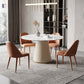 Metal Contemporary Round Dining Table Marble Top Table for Dining Room Clearhalo ' dining_table' 'Dining Tables & Seating' 'Dining Tables' 'furn' 'furn_dining_table' 'Furniture' 'furniture_dining_table' 'Kitchen & Dining Furniture' 'kitchen&dining_furn' 'kitchen' 'kitchen_dining_table' 3704772