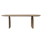 Oval Solid Wood Brown Tone Dining Table Modern Double Pedestal Table for Dining Room Clearhalo ' dining_table' 'Dining Tables & Seating' 'Dining Tables' 'furn' 'furn_dining_table' 'Furniture' 'furniture_dining_table' 'Kitchen & Dining Furniture' 'kitchen&dining_furn' 'kitchen' 'kitchen_dining_table' 3704777