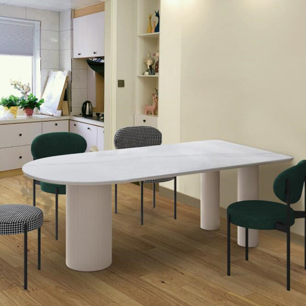 Metal Modern Free Form Dining Table Marble Top Table for Dining Room and Kitchen Clearhalo ' dining_table' 'Dining Tables & Seating' 'Dining Tables' 'furn' 'furn_dining_table' 'Furniture' 'furniture_dining_table' 'Kitchen & Dining Furniture' 'kitchen&dining_furn' 'kitchen' 'kitchen_dining_table' 3704812