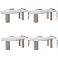 Metal Modern Free Form Dining Table Marble Top Table for Dining Room and Kitchen Clearhalo ' dining_table' 'Dining Tables & Seating' 'Dining Tables' 'furn' 'furn_dining_table' 'Furniture' 'furniture_dining_table' 'Kitchen & Dining Furniture' 'kitchen&dining_furn' 'kitchen' 'kitchen_dining_table' 3704814