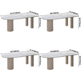 Metal Modern Free Form Dining Table Marble Top Table for Dining Room and Kitchen Clearhalo ' dining_table' 'Dining Tables & Seating' 'Dining Tables' 'furn' 'furn_dining_table' 'Furniture' 'furniture_dining_table' 'Kitchen & Dining Furniture' 'kitchen&dining_furn' 'kitchen' 'kitchen_dining_table' 3704814