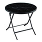 Modern Style Glass Kitchen Dining Table Black Table with Black Frame for Home Round Without Chairs Clearhalo ' dining_table' 'Dining Tables & Seating' 'Dining Tables' 'furn' 'furn_dining_table' 'Furniture' 'furniture_dining_table' 'Kitchen & Dining Furniture' 'kitchen&dining_furn' 'kitchen' 'kitchen_dining_table' 3704820