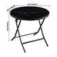 Modern Style Glass Kitchen Dining Table Black Table with Black Frame for Home Clearhalo ' dining_table' 'Dining Tables & Seating' 'Dining Tables' 'furn' 'furn_dining_table' 'Furniture' 'furniture_dining_table' 'Kitchen & Dining Furniture' 'kitchen&dining_furn' 'kitchen' 'kitchen_dining_table' 3704824