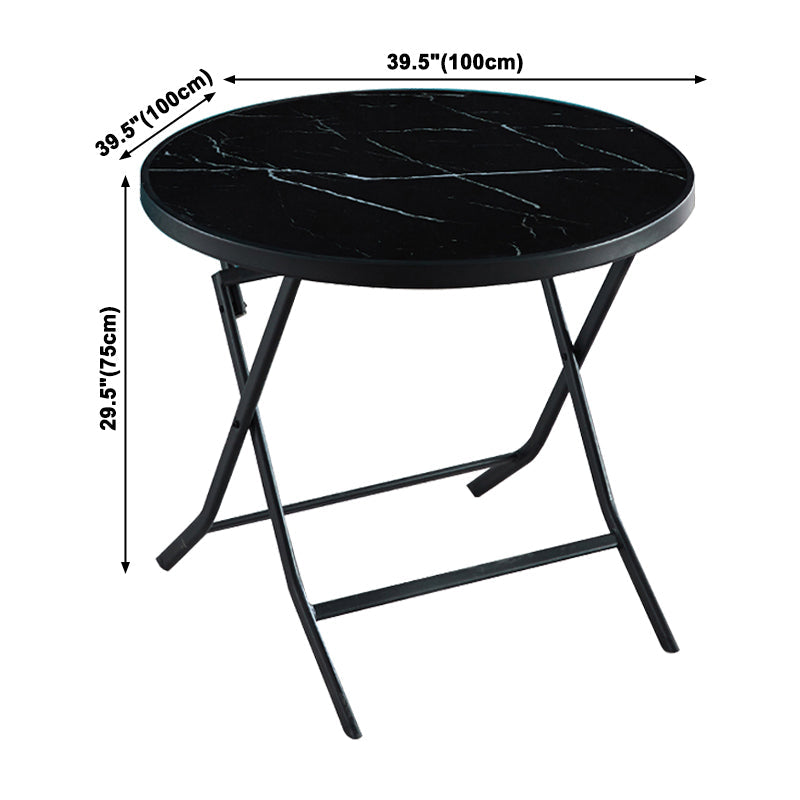 Modern Style Glass Kitchen Dining Table Black Table with Black Frame for Home Clearhalo ' dining_table' 'Dining Tables & Seating' 'Dining Tables' 'furn' 'furn_dining_table' 'Furniture' 'furniture_dining_table' 'Kitchen & Dining Furniture' 'kitchen&dining_furn' 'kitchen' 'kitchen_dining_table' 3704824