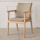 Contemporary Rubberwood Solid Back Arm Chair Matte Finish Wood Dining Chair with Natural Legs Khaki 1 Piece Clearhalo ' kitchen&dining_furn' 'Dining Chairs' 'Dining Tables & Seating' 'dining_chair' 'furn' 'furn_dining_chair' 'Furniture' 'furniture_dining_chair' 'Kitchen & Dining Furniture' 'kitchen' 3704834