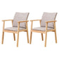 Contemporary Rubberwood Solid Back Arm Chair Matte Finish Wood Dining Chair with Natural Legs Gray-White 2 Piece Set Clearhalo ' kitchen&dining_furn' 'Dining Chairs' 'Dining Tables & Seating' 'dining_chair' 'furn' 'furn_dining_chair' 'Furniture' 'furniture_dining_chair' 'Kitchen & Dining Furniture' 'kitchen' 3704862