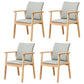 Contemporary Rubberwood Solid Back Arm Chair Matte Finish Wood Dining Chair with Natural Legs Gray-Green 4 Piece Set Clearhalo ' kitchen&dining_furn' 'Dining Chairs' 'Dining Tables & Seating' 'dining_chair' 'furn' 'furn_dining_chair' 'Furniture' 'furniture_dining_chair' 'Kitchen & Dining Furniture' 'kitchen' 3704872